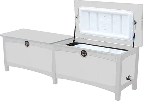Double 100 Quart Ice Chest