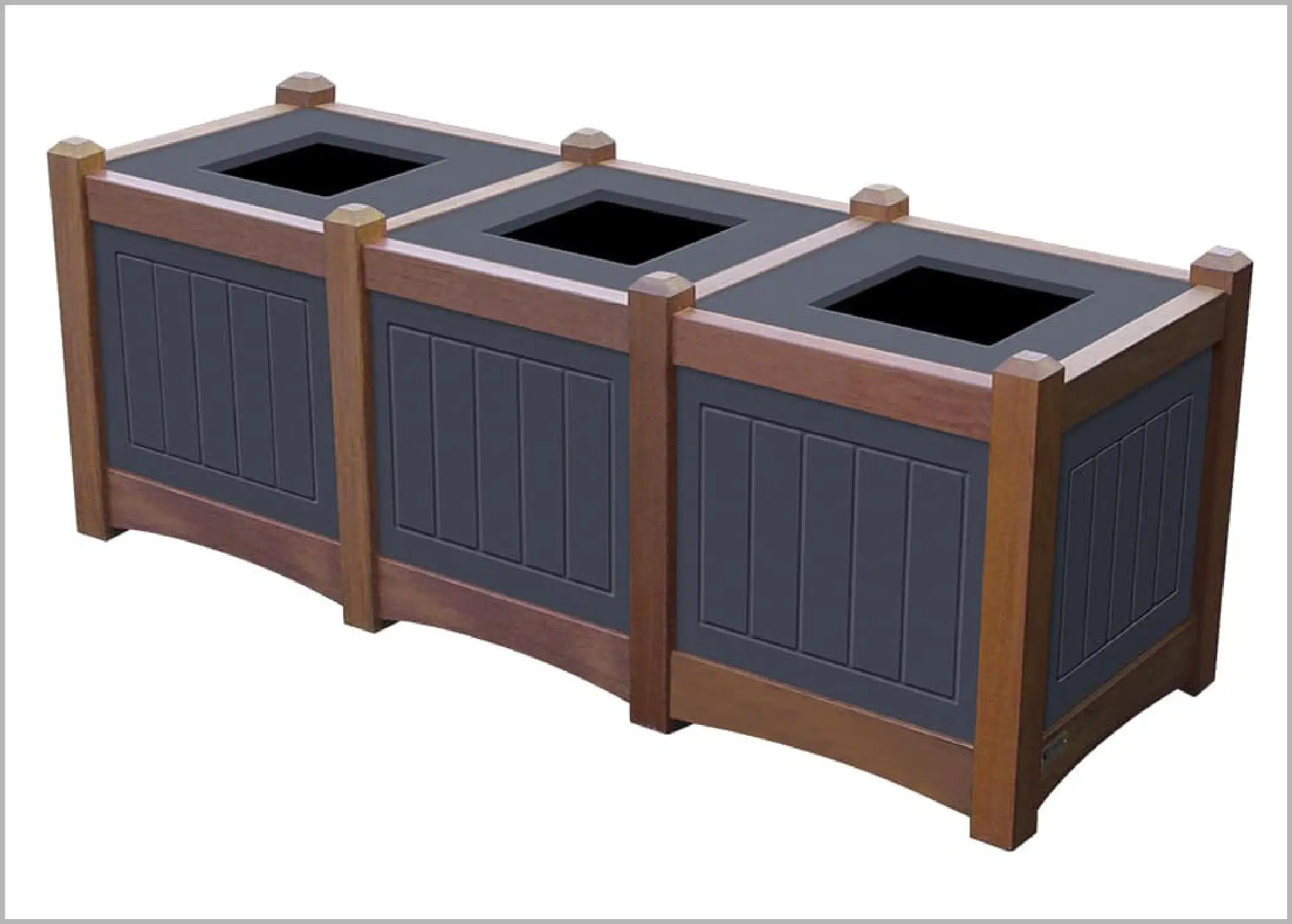 hampton Triple 15 Gallon Waste Enclosure