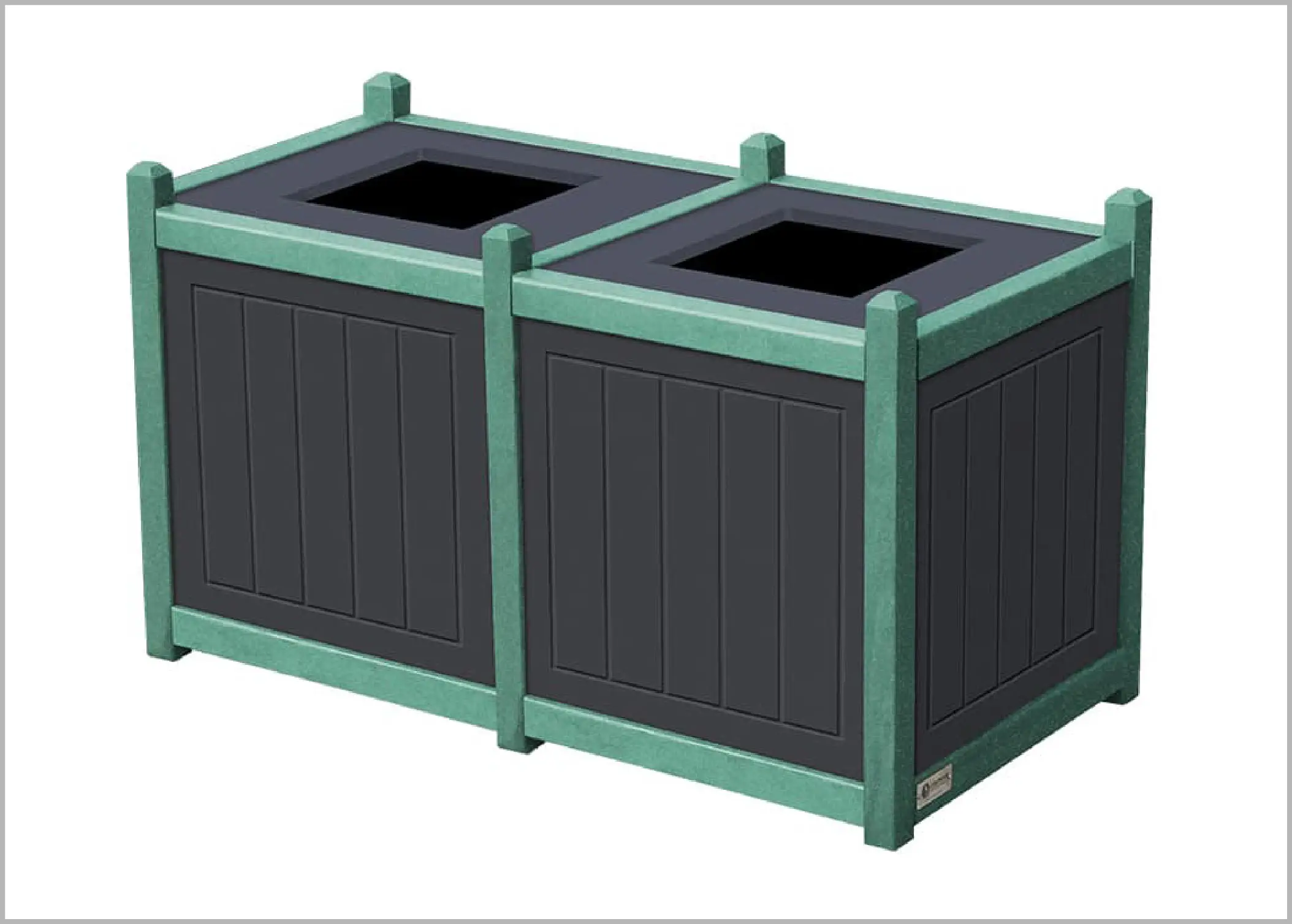 original Double 15 Gallon Waste Enclosure