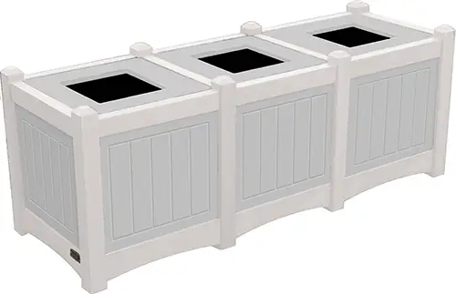 Triple 15 Gallon Waste Enclosure