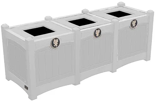 Triple 15 Gallon Waste Enclosure