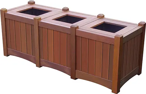 Triple 15 Gallon Waste Enclosure