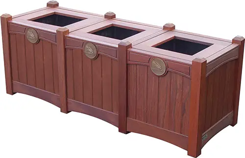 Triple 15 Gallon Waste Enclosure